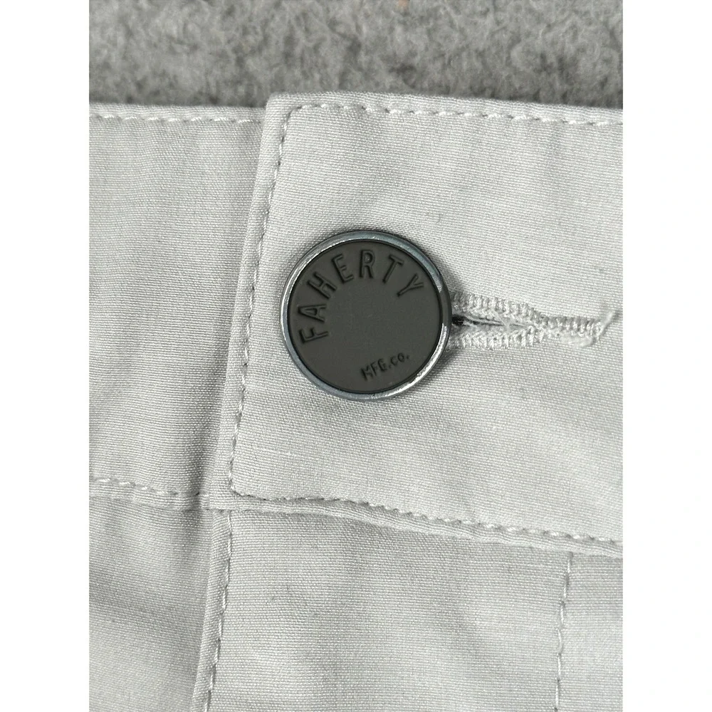 Faherty All Day Shorts Mens 31 Gray 6.5